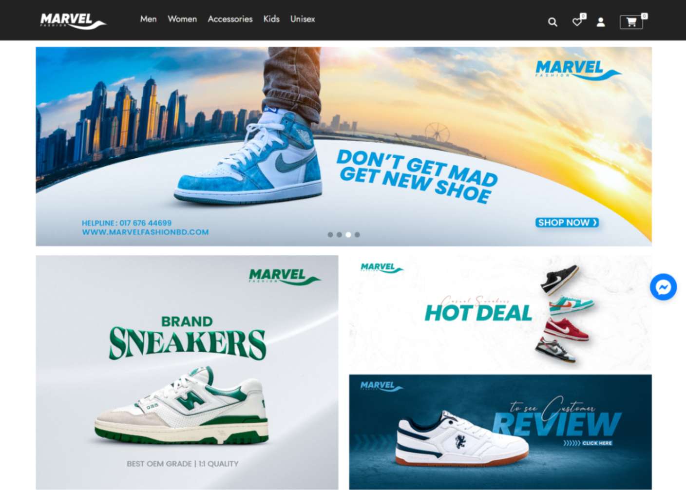 Marvelfashionbd-Ecommerce Website